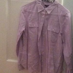Talbots lavender shirt